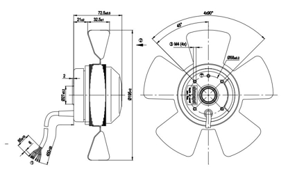 Imagem de Motor Axial 200mm 3F A2D200-AA02-01 Ebmpapst