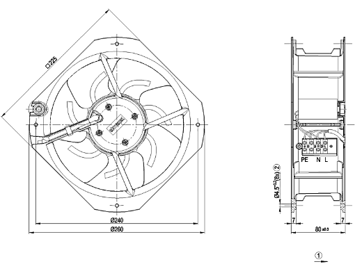 Imagem de MOTOR AXIAL 200 MM 1F W2E200-HK38-01 EBM-PAPST