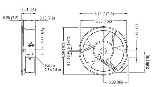 Imagem de Motor Axial 143mm  230v 1F W2E143-AA09-01 Ebmpapst