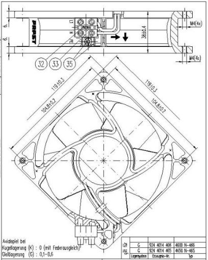 Imagem de MICRO VENTILADOR COMPACTO 4650N-465 230V 1F EBM-PAPST