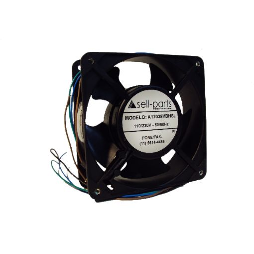 Imagem de MICRO VENTILADOR 120X120X038 MM 110V/220V 1F A12038VBHSL SELL PARTS