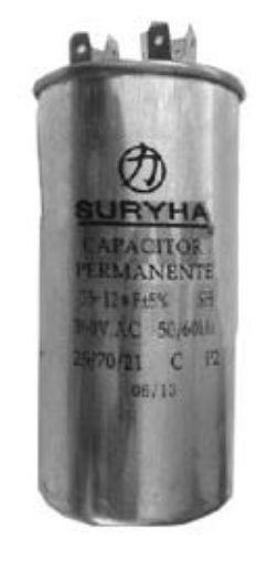 Imagem de CAPACITOR DE FASE 03 µF X 380V SURYHA