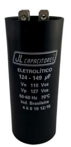 Imagem de CAPACITOR DE PARTIDA 124 µF X 149 µF 220V JL