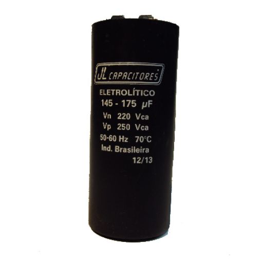 Imagem de CAPACITOR DE PARTIDA 145 µF X 175 µF 220V JL