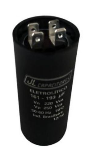 Imagem de CAPACITOR DE PARTIDA 161 µF X 193 µF 220V JL