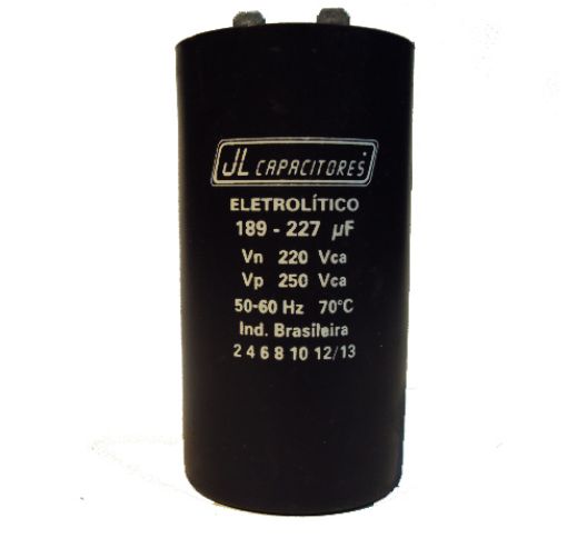 Imagem de CAPACITOR DE PARTIDA 189 µF X 227 µF 220V JL