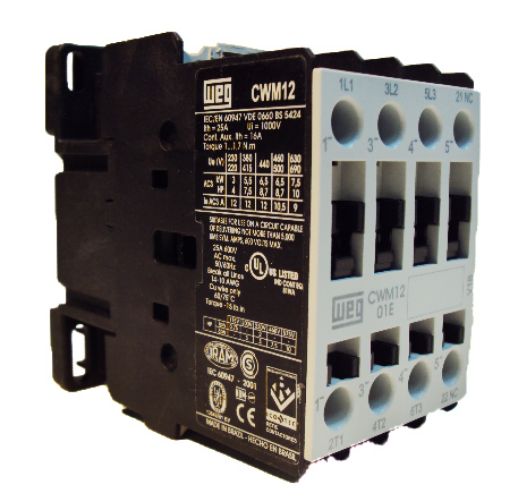 Imagem de CONTATOR WEG CWM12.01 12A 1NF 220V