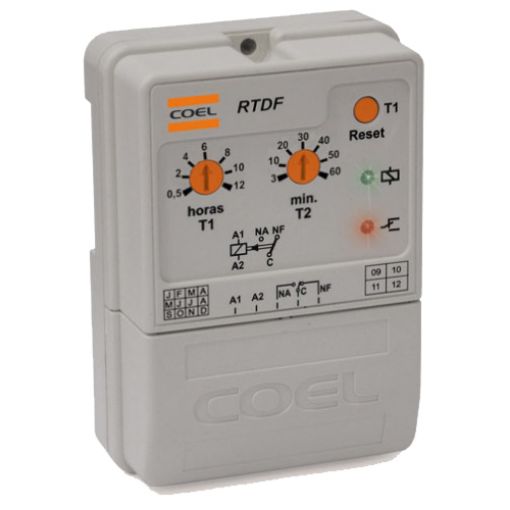 Imagem de CONTROLADOR COEL RTDF 12H 60MIN 110V/220V 1F