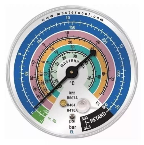 Imagem de MANOMETRO DE BAIXA R410A/R404A/R507A/R407C/R22 EL MASTERCOOL