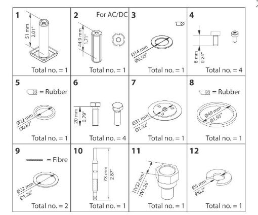 KIT DE REFORMA COMPRESSORLETO P/ EVRA15 DANFOSS 032F2209