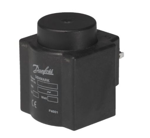 BOBINA SOLENOIDE 12W 220VCA BQ220BS TERMINAL FORQUILHA DIN DANFOSS (018F4520)