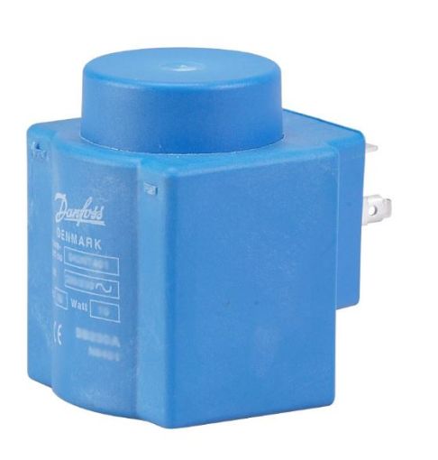 BOBINA SOLENOIDE 12W 24VCA BY024CS TERMINAL FORQUILHA DIN DANFOSS (018F7655)