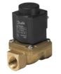 VALVULA SOLENOIDE NF C/ BOBINA 12W 220VCA G1/2 POL PTFE 10MM DANFOSS EV225B (032U380429)