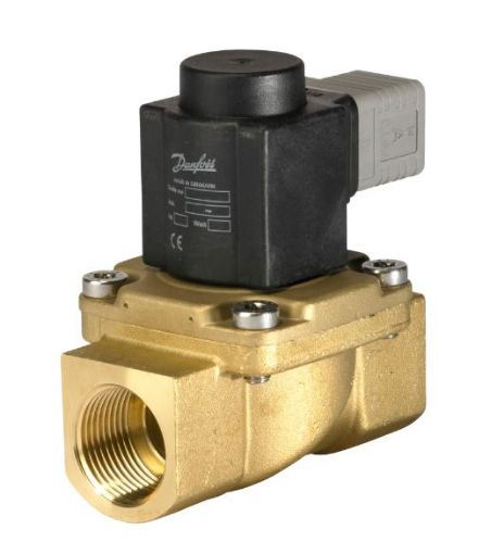 VALVULA SOLENOIDE NF C/ BOBINA 12W 220VCA G1 POL PTFE 25MM DANFOSS EV225B (032U380729)