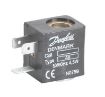 BOBINA SOLENOIDE 5W 12VCC AB012D TERMINAL FORQUILHA DIN DANFOSS (042N0806)