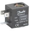 BOBINA SOLENOIDE 7W 24VCA AC024C TERMINAL FORQUILHA DIN DANFOSS (042N0823)