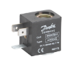 BOBINA SOLENOIDE 7W 24VCA AC024C TERMINAL FORQUILHA DIN DANFOSS (042N0823)