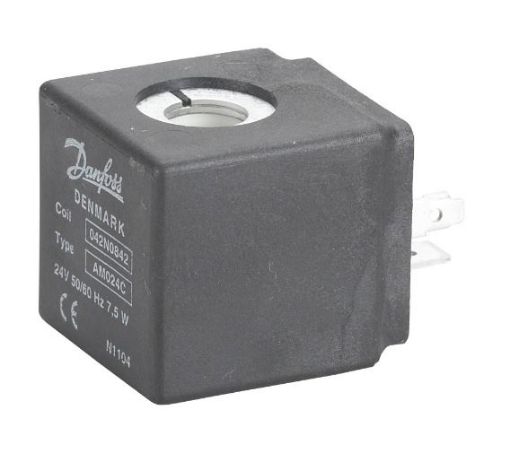 BOBINA SOLENOIDE 5.5W 24VCA AM024C TERMINAL FORQUILHA DIN DANFOSS (042N0842)