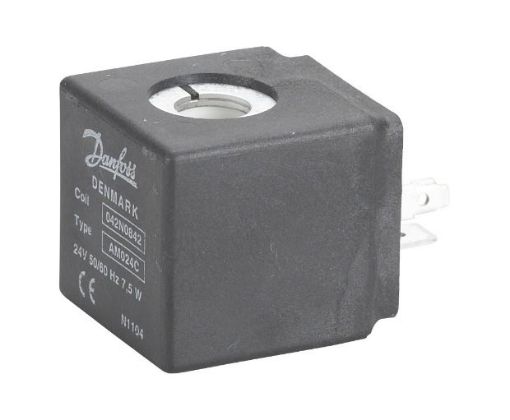 BOBINA SOLENOIDE 8.5W 12VCC AM012D TERMINAL FORQUILHA DIN DANFOSS (042N0848)