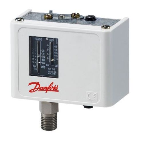 PRESSOSTATO DANFOSS SIMPLES KP35 RA 6/50 PSIG G MACHO (060-216666)