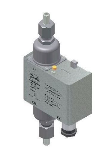 PRESSOSTATO DE OLEO DANFOSS MP55A 60 SEG C/ LAMPADA (060B017991)