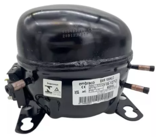 COMPRESSOR EMBRACO EMR100HLC 1/3 127V R134A L-MBP